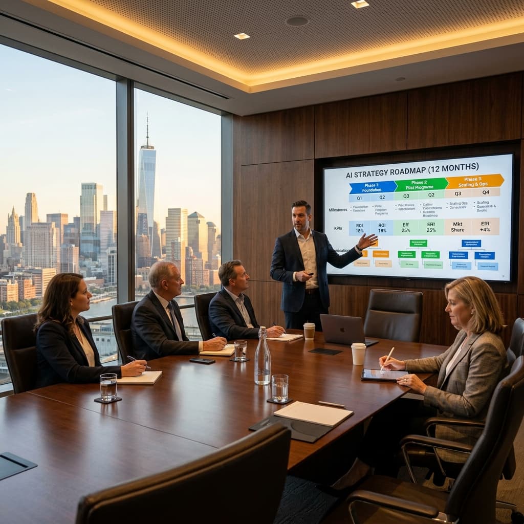 AI Strategy & Roadmap hero background